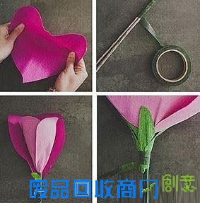 牡丹花的折法教程╭★肉丁网