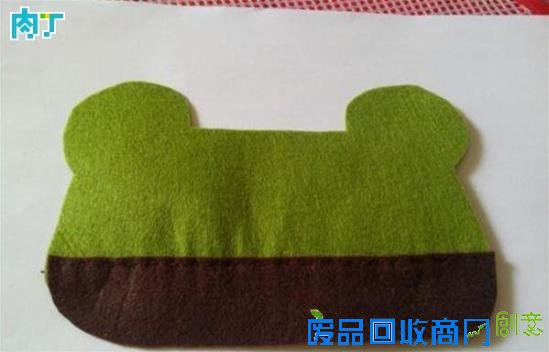 不织布DIY可爱的青蛙鼠标靠垫手工制作教程