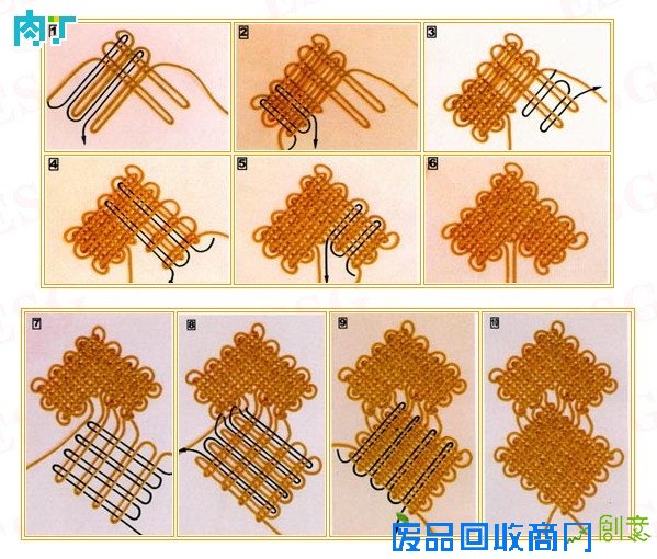 中国结的编法图解大全,中国结的打法合集╭★肉丁网