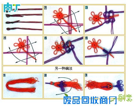 中国结的编法图解大全,中国结的打法合集╭★肉丁网