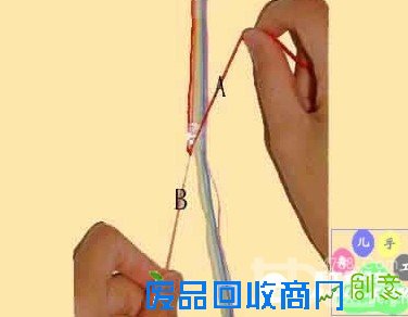五色脚链的编法图解_女人世界