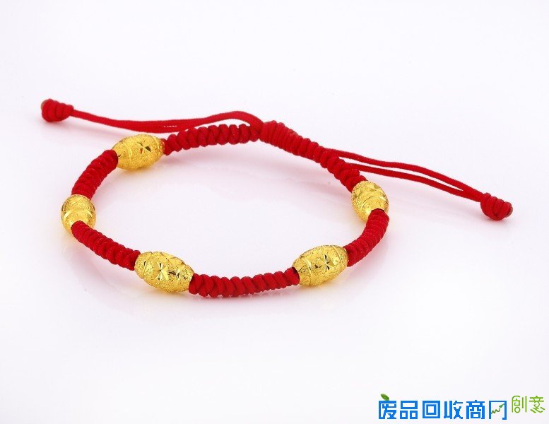 【多图】黄金转运珠手链编法