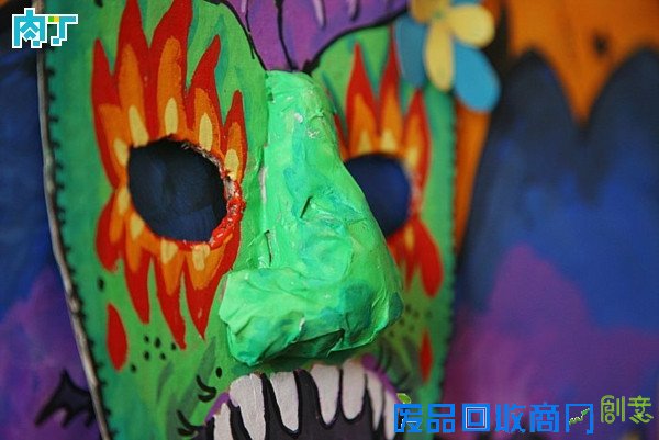 手工制作万圣节面具╭★肉丁网