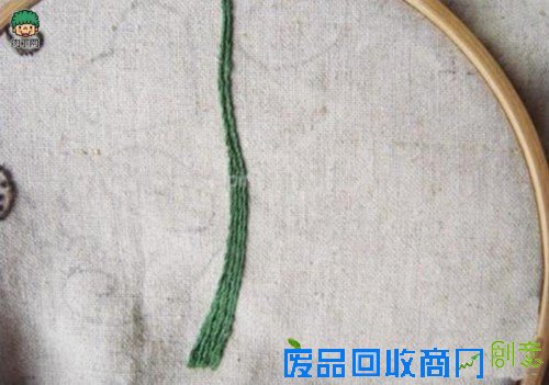 《爱心树》手工刺绣成品及详细绣法分解步骤和图纸