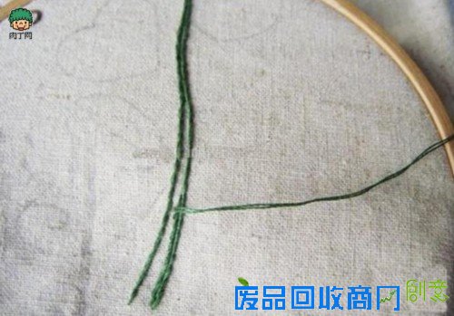 《爱心树》手工刺绣成品及详细绣法分解步骤和图纸