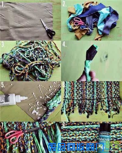 家里的旧衣服千万不能扔，diy成地毯啊！