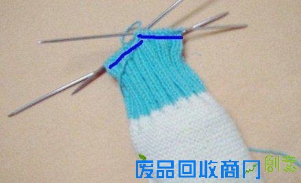软拖鞋diy教程 地板袜、地板鞋的编织方