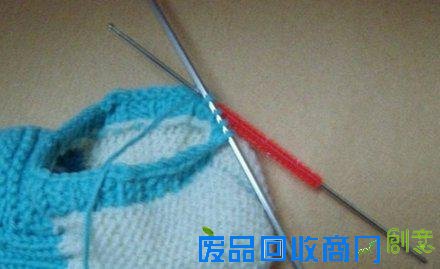软拖鞋diy教程 地板袜、地板鞋的编织方