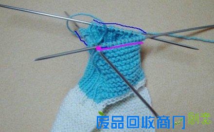 软拖鞋diy教程 地板袜、地板鞋的编织方