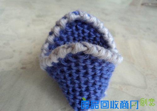 软拖鞋diy教程 地板袜、地板鞋的编织方