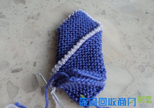 软拖鞋diy教程 地板袜、地板鞋的编织方