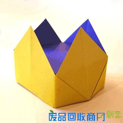如何折纸帽子：实用的多用折纸王冠教程╭★肉丁网