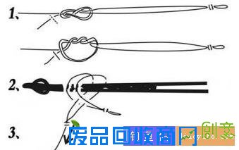 鱼线和鱼竿的绑法图解