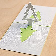 圣诞树圣诞贺卡立体贺卡手工DIY制作教程