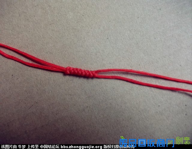 红绳手链 六六大顺 简单小教程-编法图解-作品