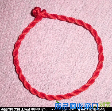 史上最简单的手链-编法图解-作品展示-中国结论