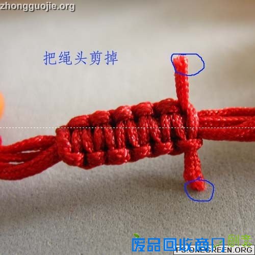 中国结玉珠手链编法图解(高清析)-中国结_中国