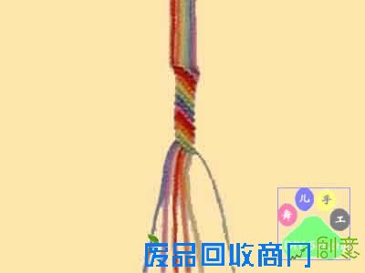 红绳手链编法+-+中国结