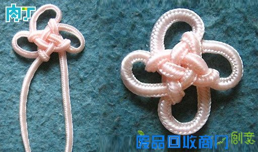 怎样编六耳团锦结 中国结六耳团锦结的简易编法及六瓣花朵图解实例╭★肉丁