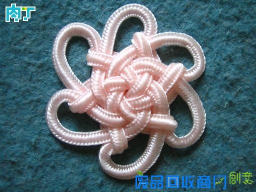 怎样编六耳团锦结 中国结六耳团锦结的简易编法及六瓣花朵图解实例╭★肉丁