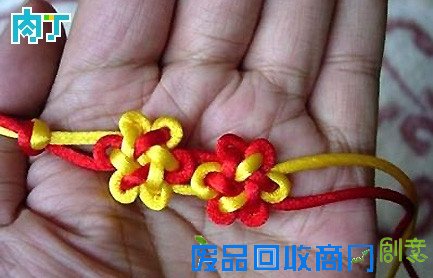怎样编中国结之团锦花结挂饰手工编织详细图解教程╭★肉丁网