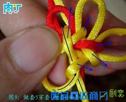 怎样编中国结之团锦花结挂饰手工编织详细图解教程╭★肉丁网