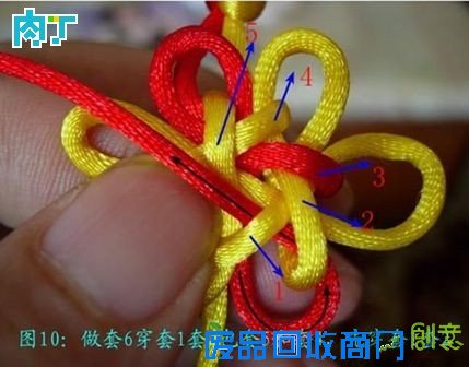 怎样编中国结之团锦花结挂饰手工编织详细图解教程╭★肉丁网