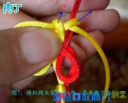 怎样编中国结之团锦花结挂饰手工编织详细图解教程╭★肉丁网