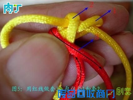 怎样编中国结之团锦花结挂饰手工编织详细图解教程╭★肉丁网