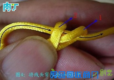 怎样编中国结之团锦花结挂饰手工编织详细图解教程╭★肉丁网