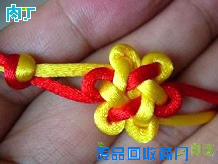 怎样编中国结之团锦花结挂饰手工编织详细图解教程╭★肉丁网