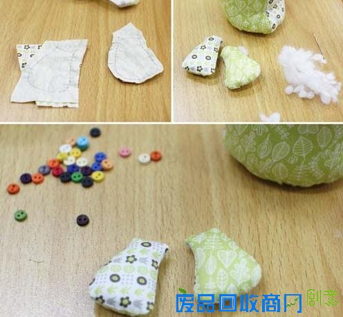  小清新布艺小狗小猫摆件DIY手工制作教程