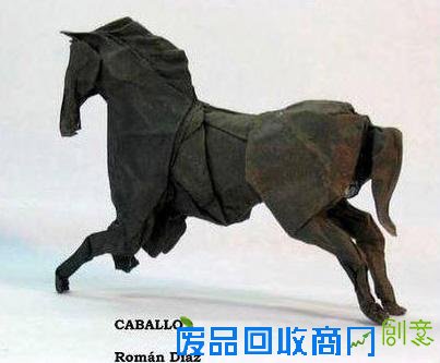 奔跑的马立体逼真效果手工折纸教程(2016