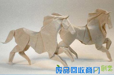奔跑的马立体逼真效果手工折纸教程(2016