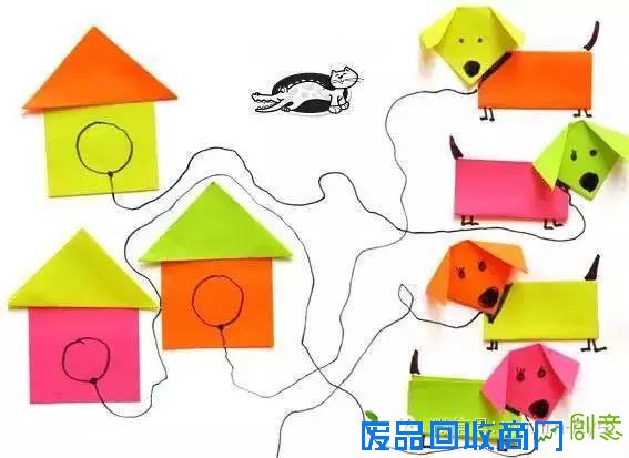 好美的卡通折纸，带孩子一起折起来！