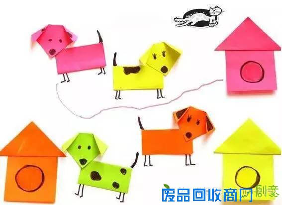 好美的卡通折纸，带孩子一起折起来！