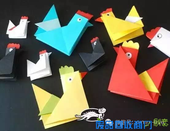 好美的卡通折纸，带孩子一起折起来！