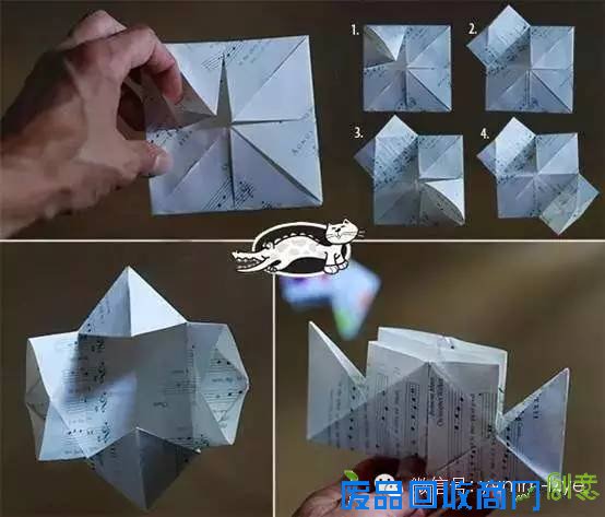 好美的卡通折纸，带孩子一起折起来！