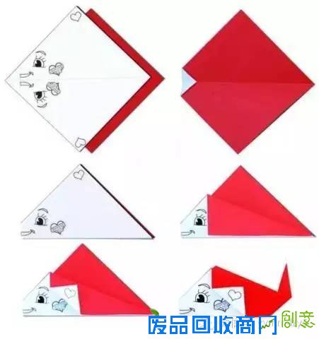 好美的卡通折纸，带孩子一起折起来！