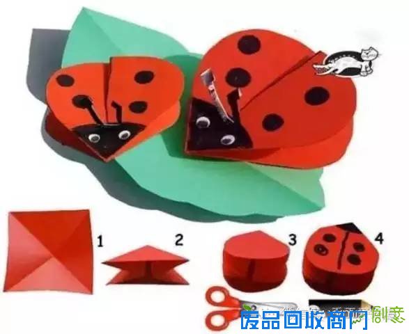 好美的卡通折纸，带孩子一起折起来！