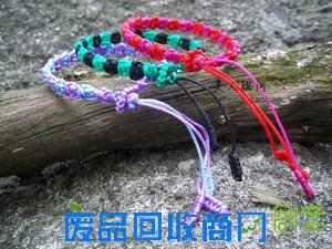 【图】 你心是我心 本命年红绳子 撞色手编手链