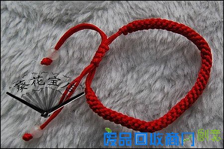 手工艺品手编手链绳子 本命年手编红绳 大人小