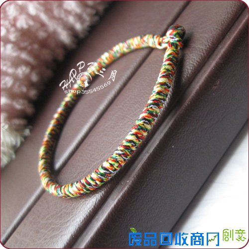 藏式九乘金刚结 红绳子 手工编手链 永不变长手