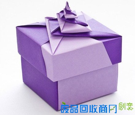 超漂亮的礼品盒 包装盒手工折纸教程