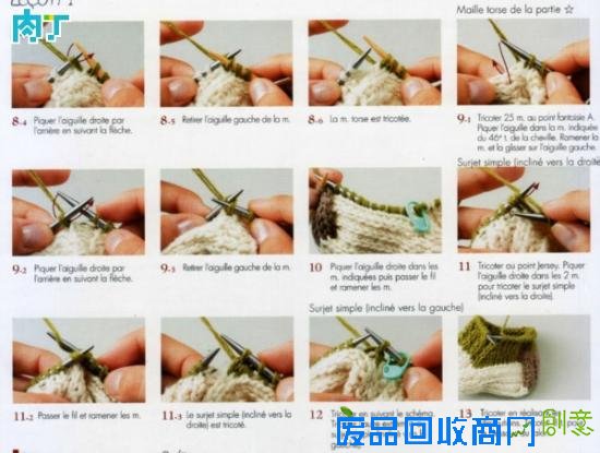 毛线袜子的编织方法 洋袜跟编织技巧及图样