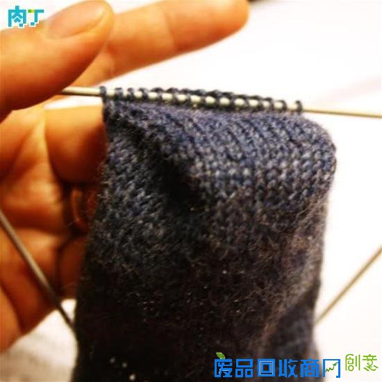 毛线袜子的编织方法 洋袜跟编织技巧及图样