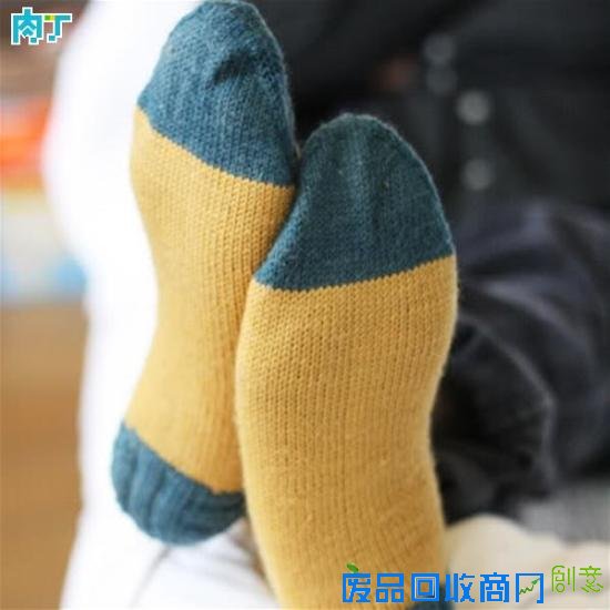 毛线袜子的编织方法 洋袜跟编织技巧及图样