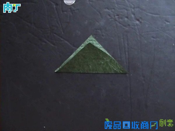 50种纸玫瑰的折法之带枝叶纸玫瑰花折纸方法图解 玫瑰花叶折法╭★肉丁网