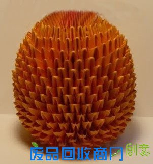 旧杂志制作三角插纸菠萝折法╭★肉丁网