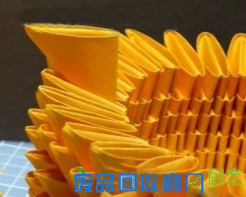 旧杂志制作三角插纸菠萝折法╭★肉丁网
